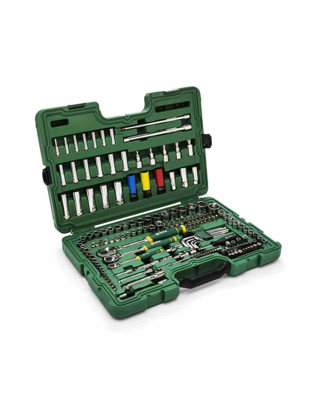 SATA ZESTAW KLUCZY  180el  1 4"  3 8" 1 2" WALIZKA