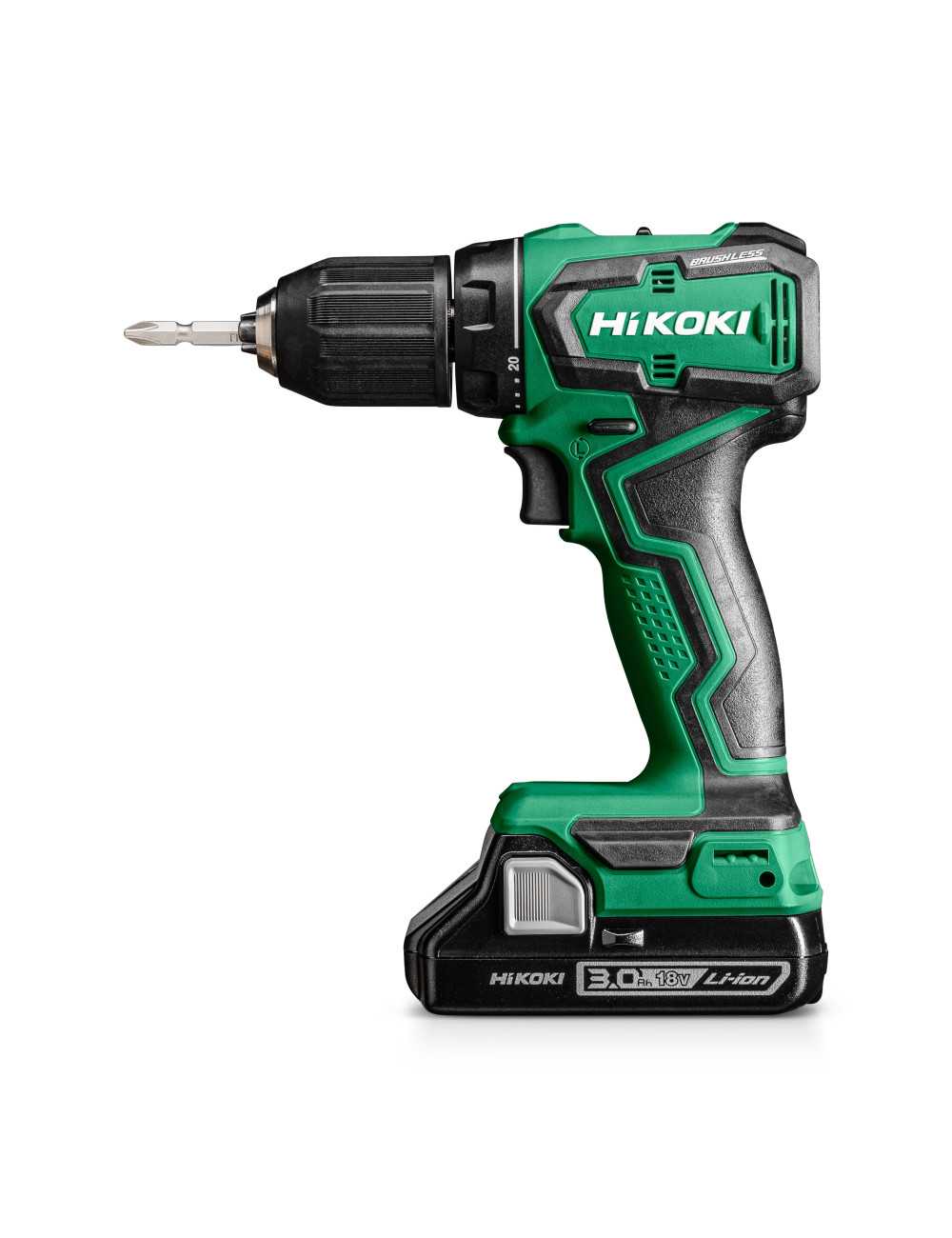 HIKOKI WKRĘTARKA 18V DS18DDQ WQZ 55Nm 2x2,0Ah BL WYMIENNE GŁOWICE HSC