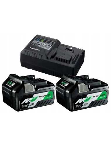 HIKOKI AKUMULATOR 18V 5,0Ah BSL1850MA 2szt. + ŁADOWARKA UC18YSL3 WKZ