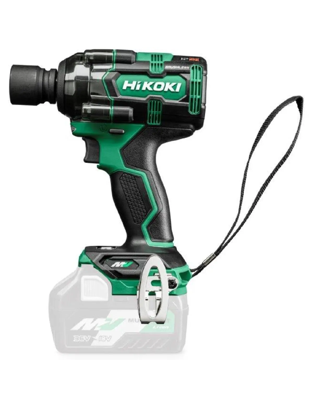 HIKOKI KLUCZ UDAROWY 36V WR36DH WRZ 1 2"  380Nm 2x2,5Ah BSL36A18 MV BL HSC