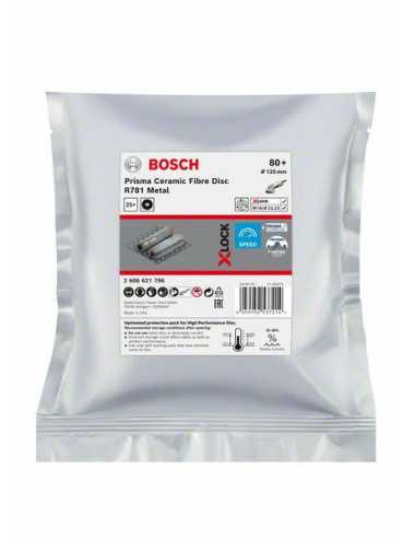 BOSCH FIBRA KRĄŻEK X-LOCK METAL 125 gr. 80 R781  25szt.