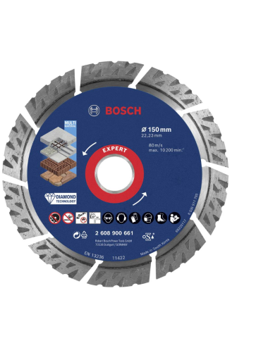 BOSCH TARCZA DIAMENTOWA SEGMENT 150x22.23x2.4mm EXPERT MULTI MATERIAL