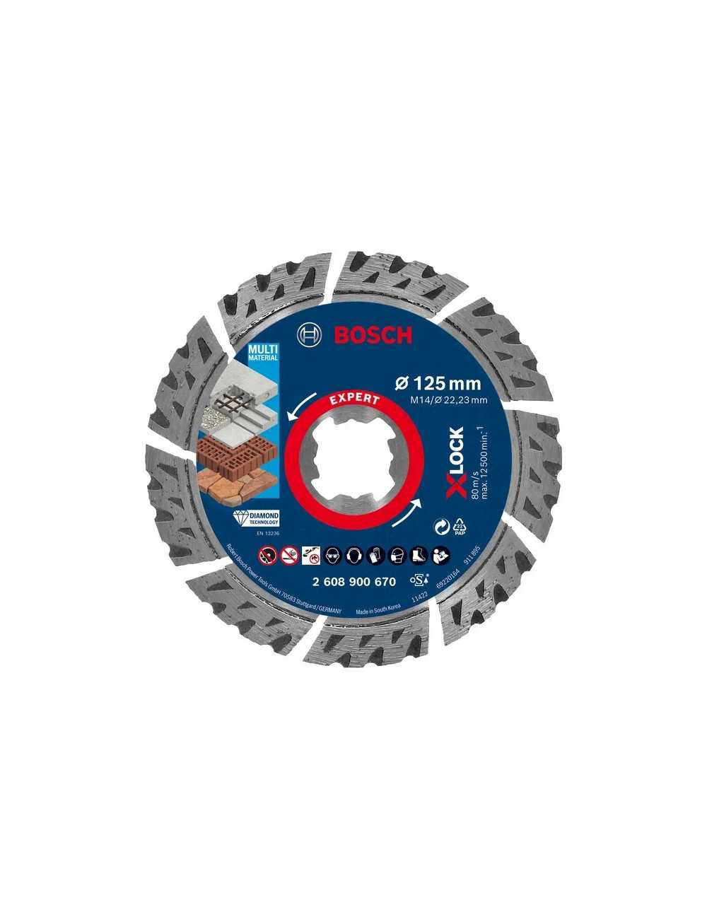 BOSCH TARCZA DIAMENTOWA EXPERT XLOCK 125x2,4x12mm
