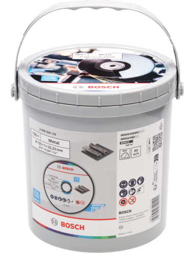BOSCH TARCZA DO CIĘCIA METALU 125mm x 1,0mm x 22mm STANDARD FOR METAL  100szt. WIADERKO