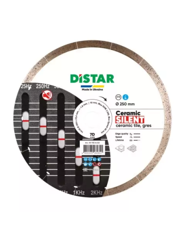 DISTAR TARCZA DIAMENTOWA CERAMIC SILENT 250 x 1,8 x 10 x 25,4