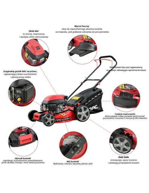 NAC KOSIARKA SPALINOWA 139CC  LP46-139-HS-SB