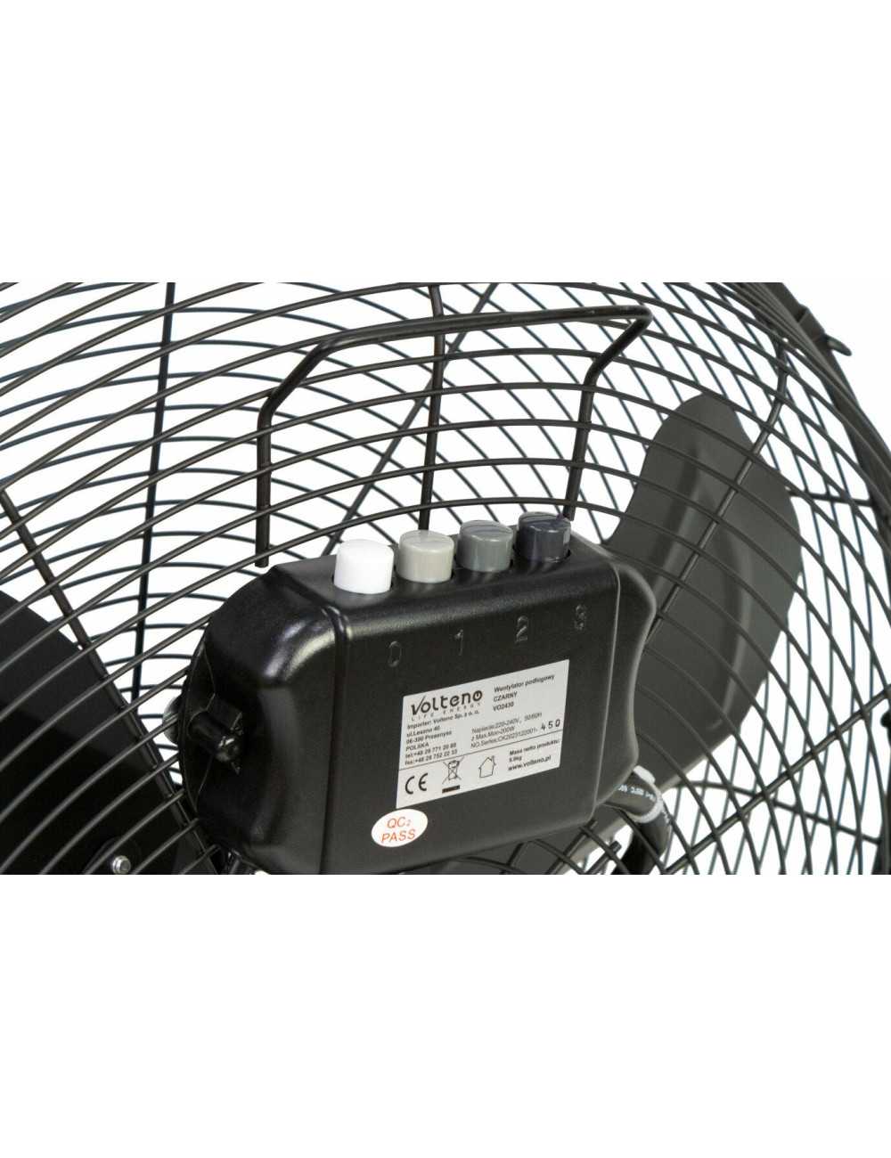 VOLTENO WENTYLATOR-CYRKULATOR PODŁO. CZARNY 200W