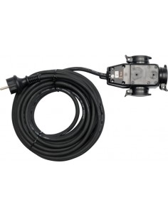YATO PRZEDŁUŻACZ Z ROZGAŁĘŹNIKIEM 10m 3x1,5mm2 IP44 16A H07RN-F 8116