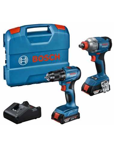 BOSCH ZESTAW ELEKTRONARZĘDZI COMBO 18V (GDX 18V-285 + GSR 185-LI) 2x2,0Ah L-CASE
