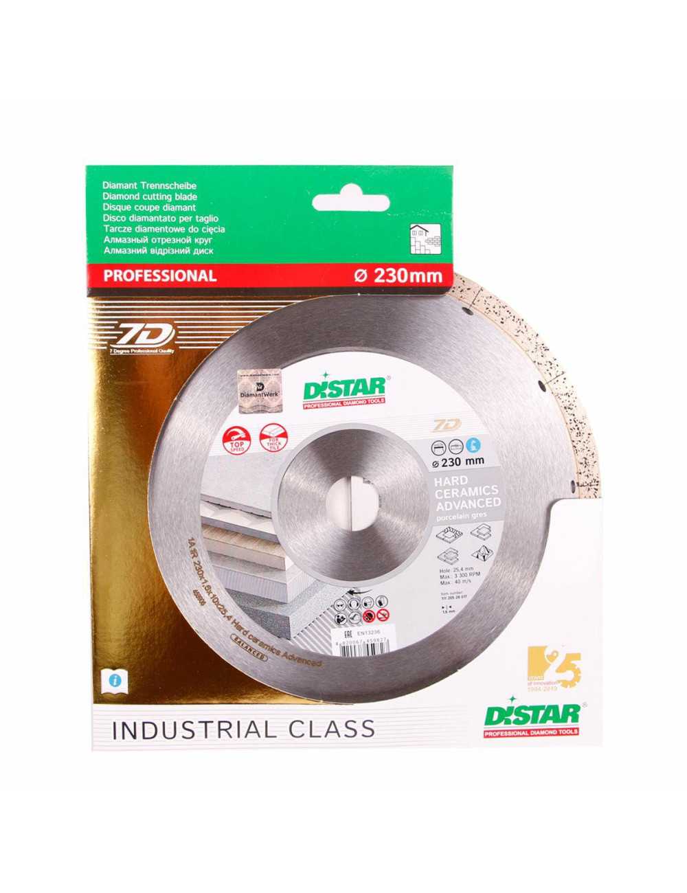 DISTAR TARCZA DIAMENTOWA HARD CERAMICS ADVANCED 230 x 1,6 x 10 x 25,4