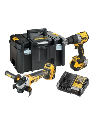 DEWALT ZESTAW COMBO 18V DCK2026P2T (DCD805+DCG405) 2x5,0Ah