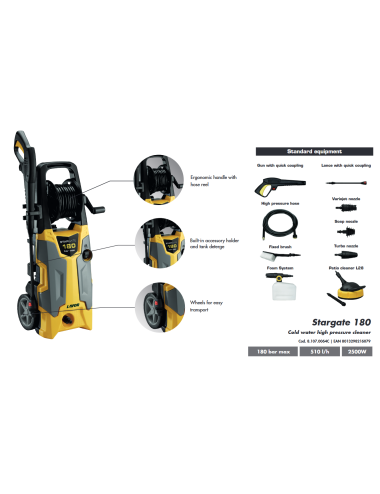 LAVOR MYJKA STARGATE 180 2500W 180BAR + PATIO