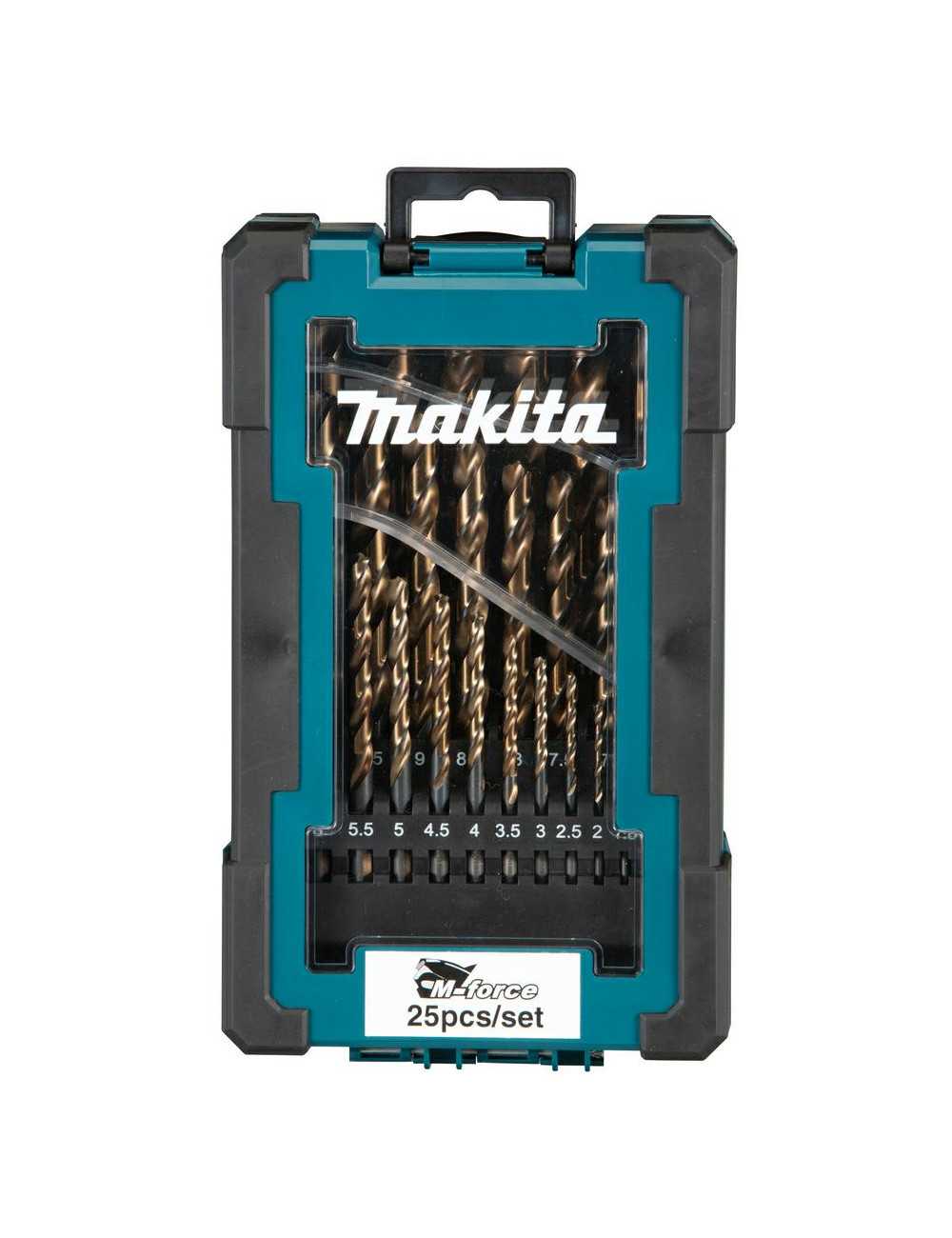 MAKITA ZESTAW WIERTEŁ DO METALU HSS-G M-FORCE 25szt.1-13mm