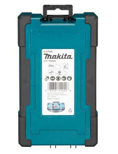MAKITA ZESTAW WIERTEŁ DO METALU HSS-G M-FORCE 25szt.1-13mm