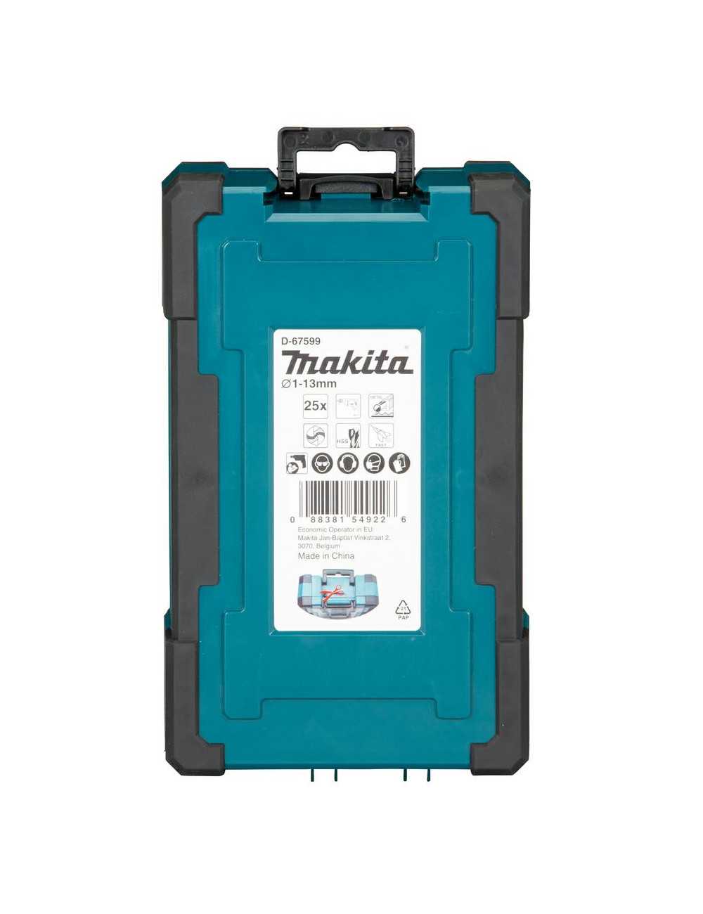 MAKITA ZESTAW WIERTEŁ DO METALU HSS-G M-FORCE 25szt.1-13mm