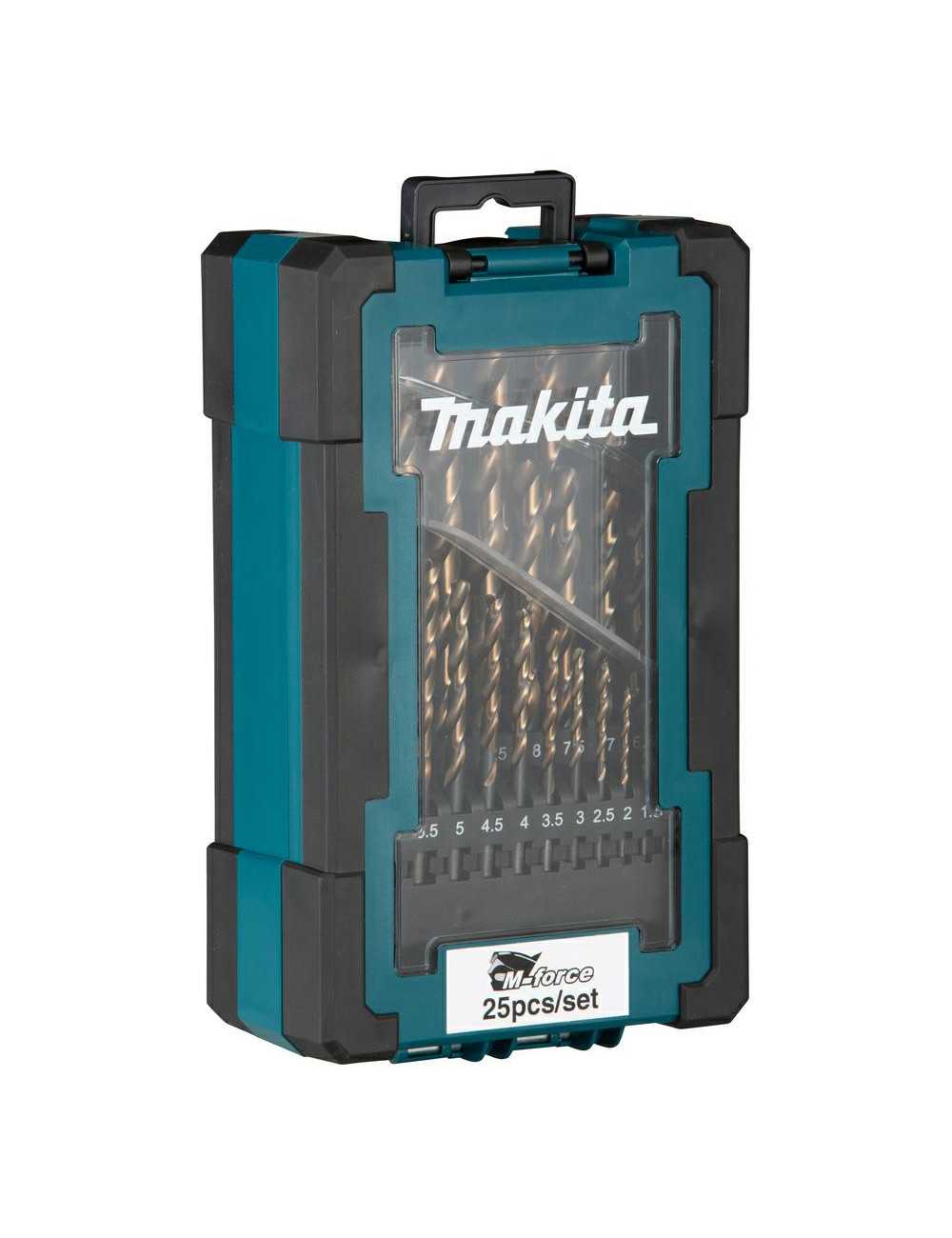 MAKITA ZESTAW WIERTEŁ DO METALU HSS-G M-FORCE 25szt.1-13mm