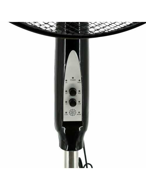 VOLTENO WENTYLATOR PODŁOGOWY CZARNY+ PILOT 40cm PODSTAWA KOŁO