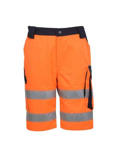 BETA SPODNIE ROBOCZE KRÓTKIE OSTRZEGAWCZE POMARAŃCZOWE M