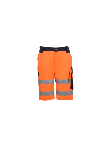 BETA SPODNIE ROBOCZE KRÓTKIE OSTRZEGAWCZE POMARAŃCZOWE XXL