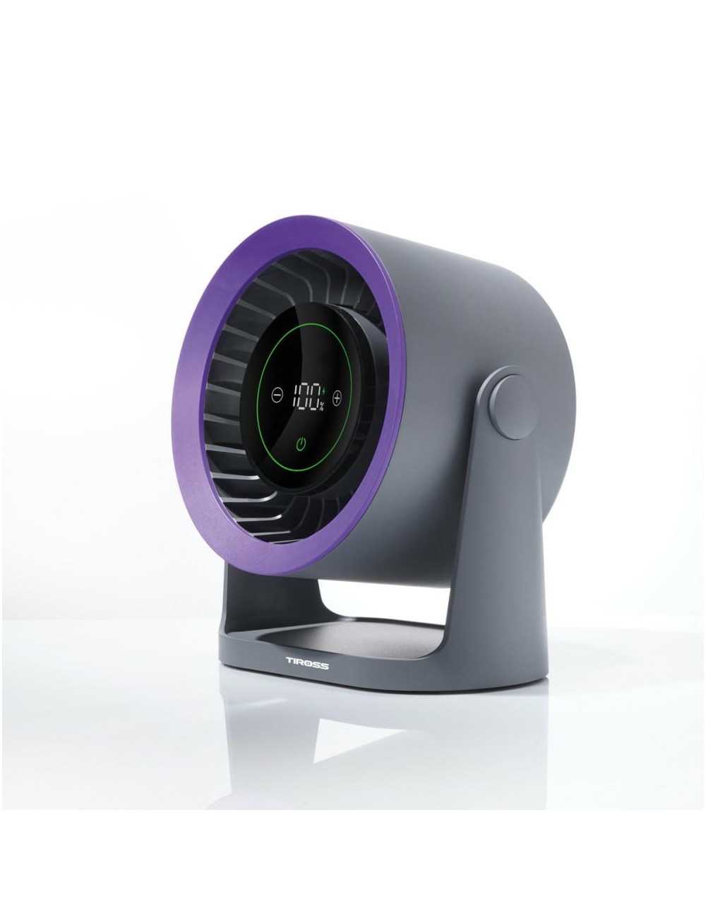 TIROSS WENTYLATOR AKUMULATOROWY Z WYŚWIETLACZEM LED