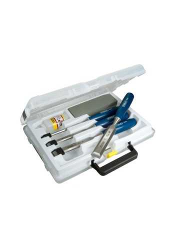 STANLEY DŁUTA KOMPLET SERIA 5002 4szt.  6-12-18-25mm + OSEŁKA + OLEJ