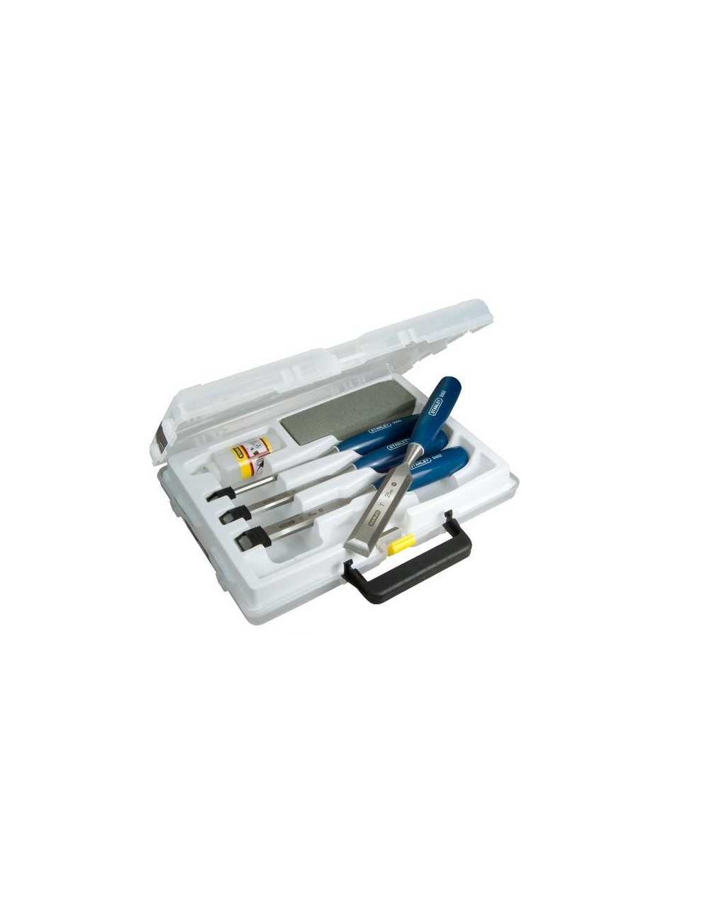 STANLEY DŁUTA KOMPLET SERIA 5002 4szt.  6-12-18-25mm + OSEŁKA + OLEJ