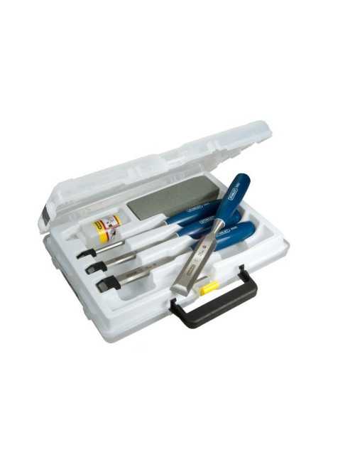 STANLEY DŁUTA KOMPLET SERIA 5002 4szt.  6-12-18-25mm + OSEŁKA + OLEJ