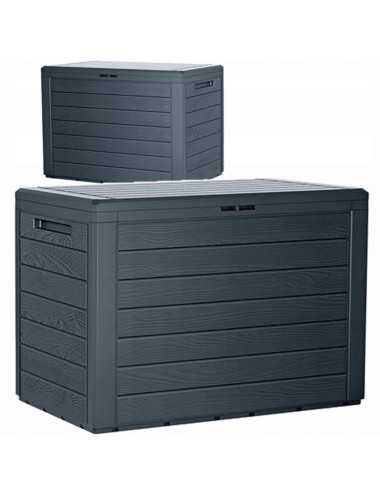 SKRZYNIA OGRODOWA 190L WOODEBOX - ANTRACYT