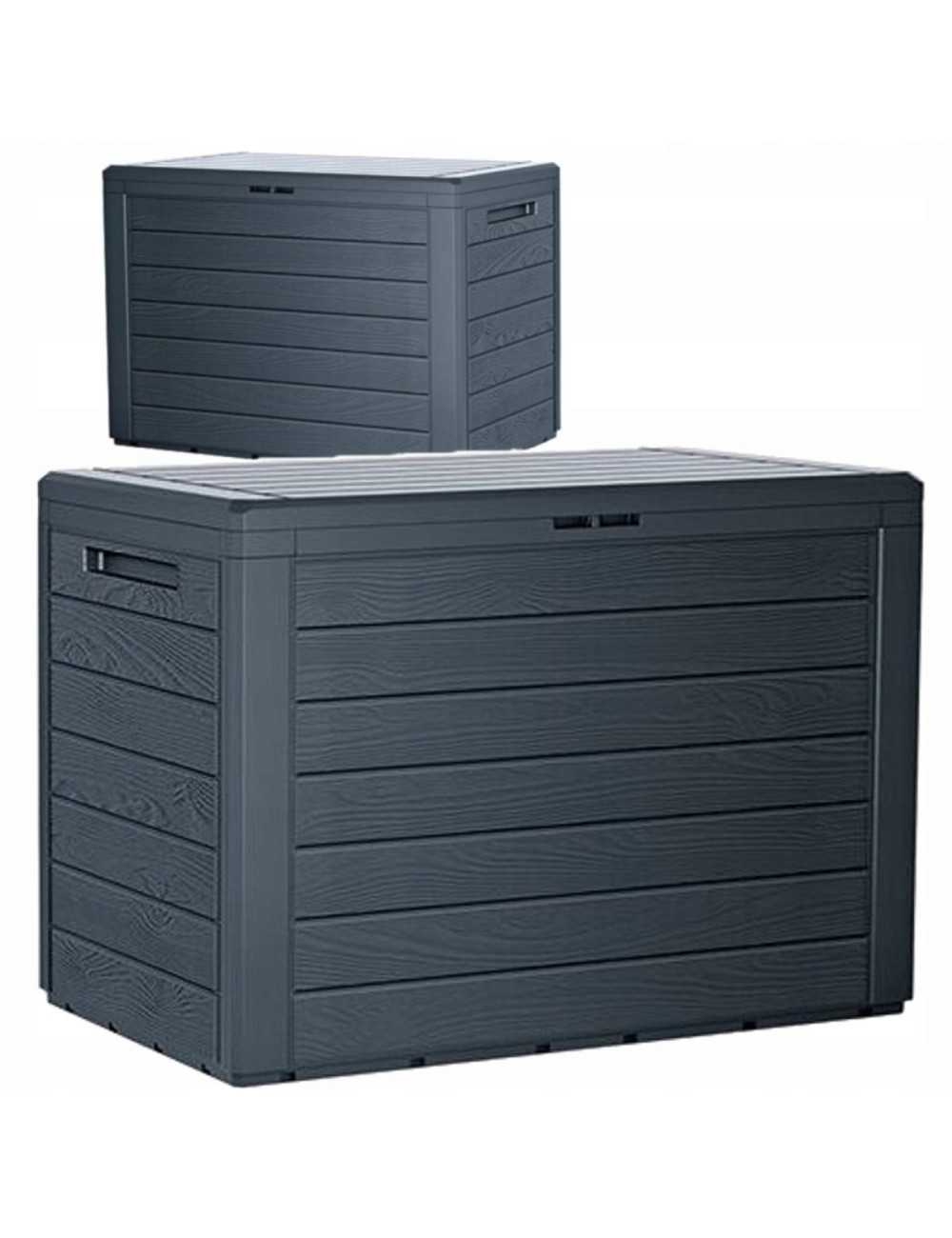 SKRZYNIA OGRODOWA 190L WOODEBOX - ANTRACYT