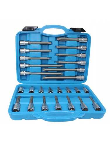 KLUCZE SPLINE 1 2" PRZEDŁUŻANE 26szt SILVER