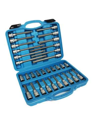 KLUCZE TORX 1 2" PRZEDŁUŻANE 32szt SILVER