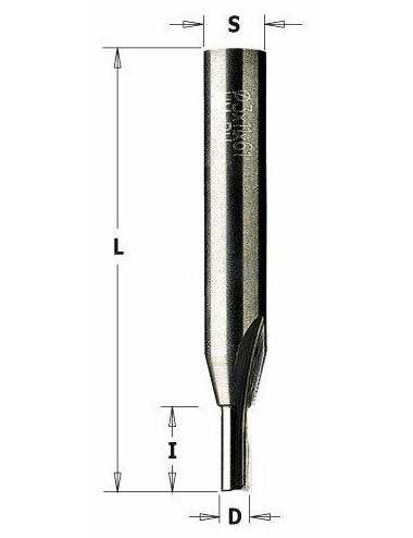 Frez prosty wiercący - monolityczny HM CMT