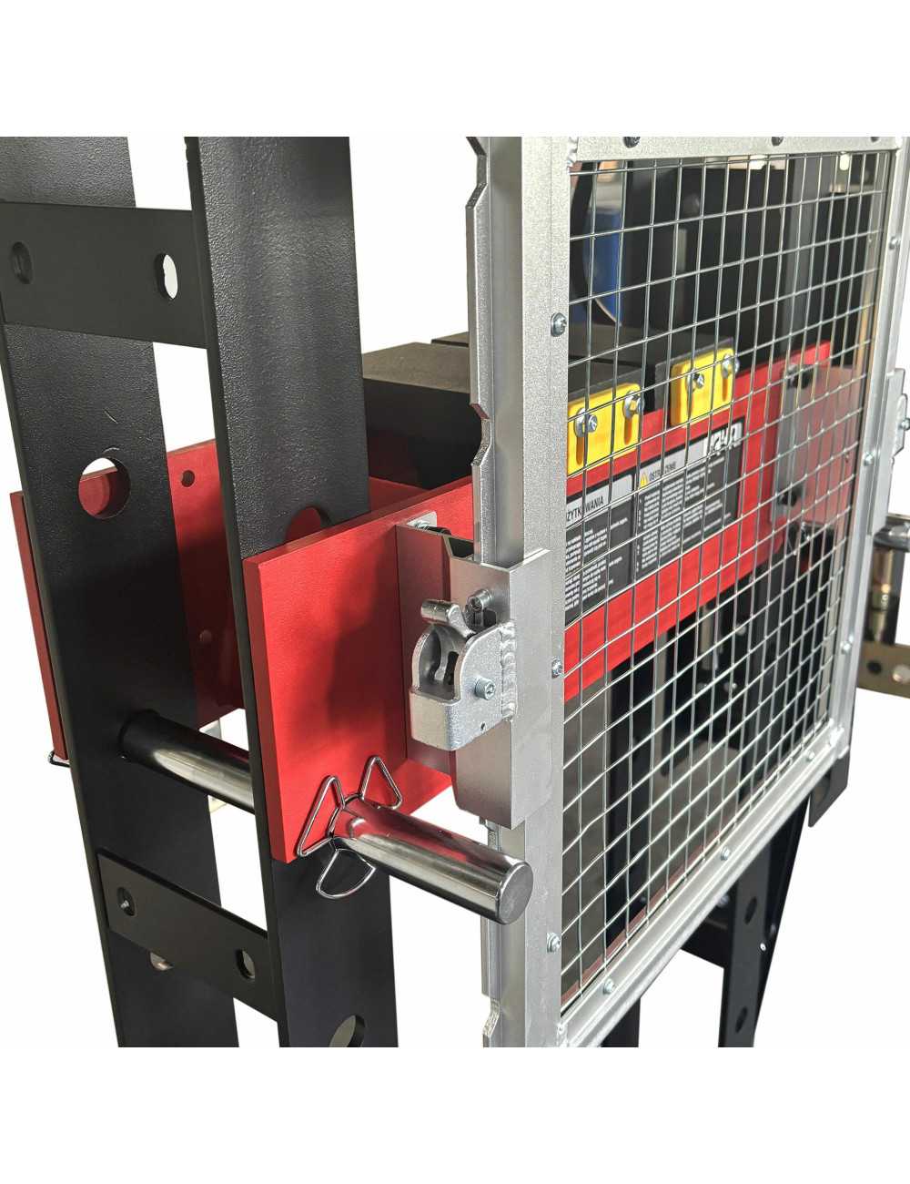 AWTOOLS PRASA HYDRAULICZNO-PNEUMATYCZNA Z MANOMETREM 50T PROFESIONALNA Z OSŁONĄ BLACK LINE