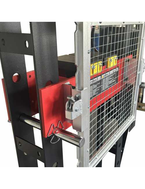 AWTOOLS PRASA HYDRAULICZNO-PNEUMATYCZNA Z MANOMETREM 50T PROFESIONALNA Z OSŁONĄ BLACK LINE