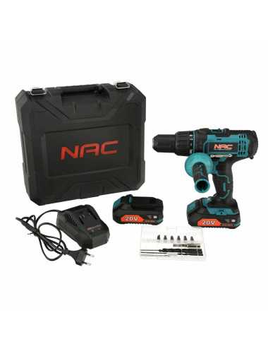NAC WKRĘTARKA UDAROWA 20V 50Nm 2x2,0Ah + AKCESORIA