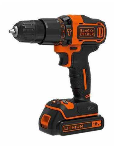BLACK + DECKER WKRĘTARKA 18V 1x1.5Ah BDCHD18-QW