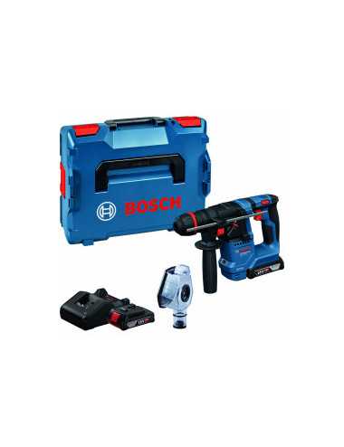 BOSCH MŁOT SDS+ GBH 18V-18 X 2x2,0Ah 1,5J ONECHUCK + ODSYS GDE 24 LB