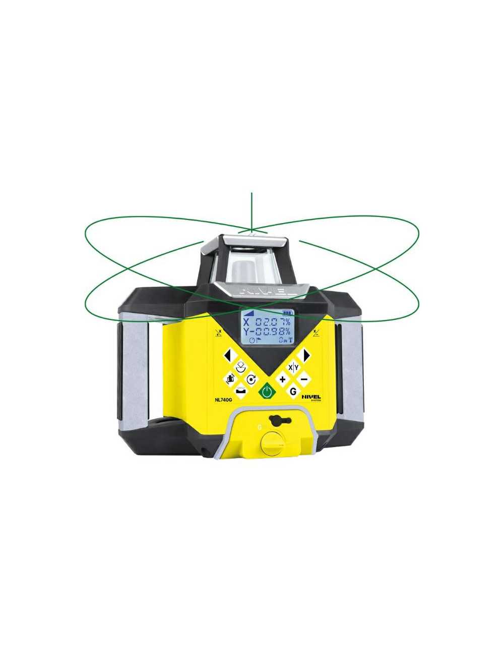 NIVEL SYSTEM NIWELATOR LASEROWY NL740G DIGITAL wiązka zielona
