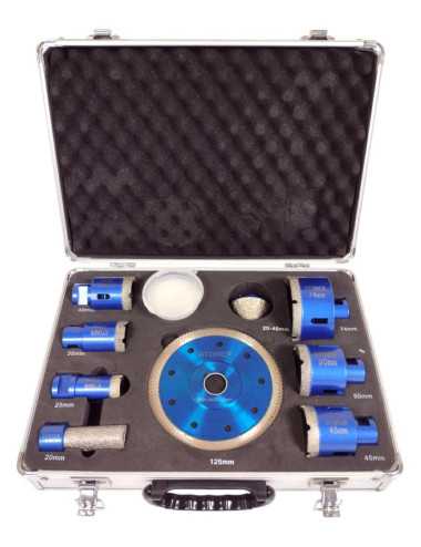 SILVER ZESTAW OTWORNIC DIAMENTOWYCH Z TARCZĄ M14 6-65mm