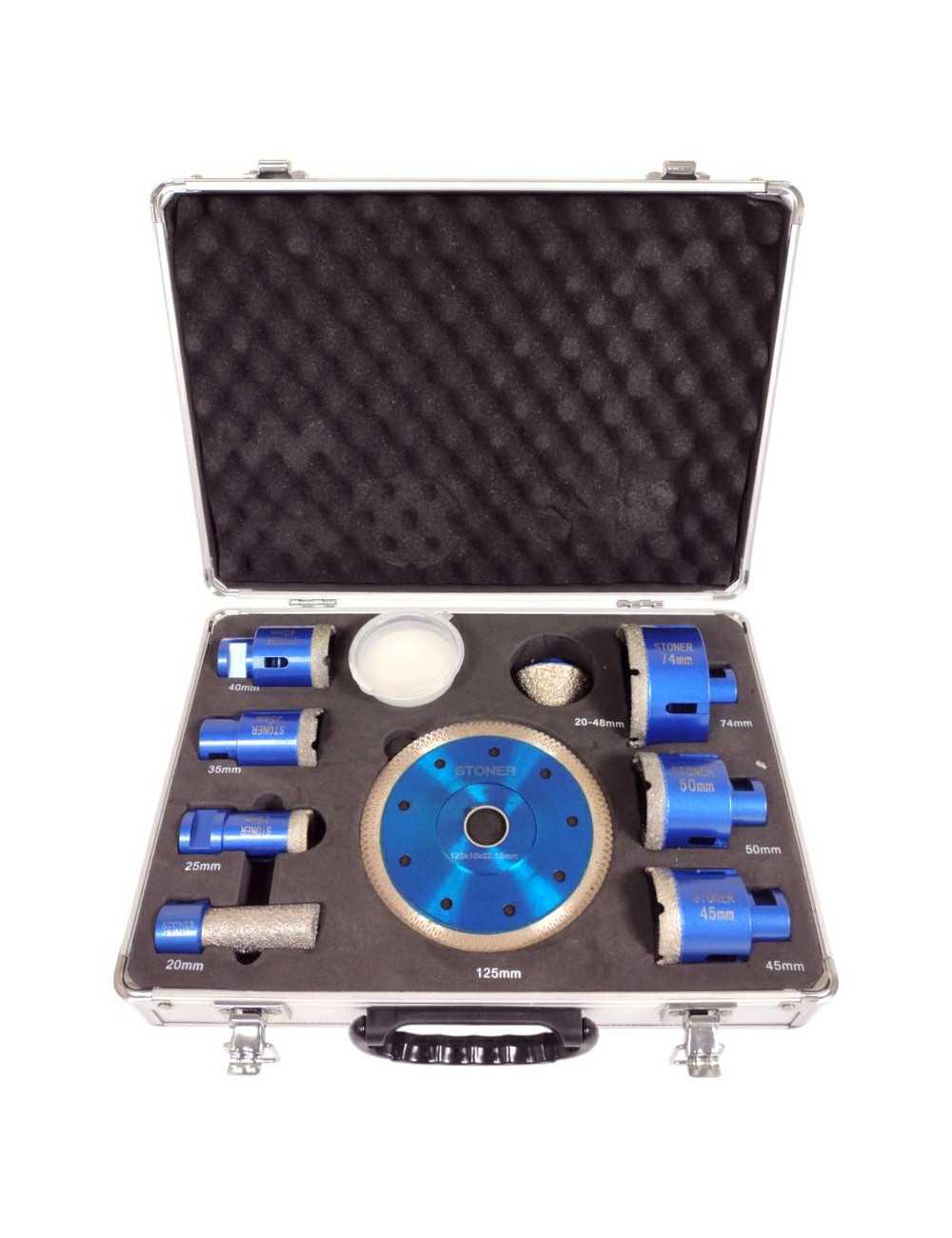 SILVER ZESTAW OTWORNIC DIAMENTOWYCH Z TARCZĄ M14 6-65mm