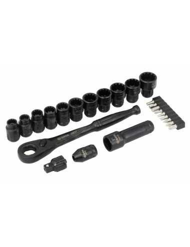 SATA ZESTAW 24 KLUCZY NASADOWYCH PRZELOTOWYCH X6