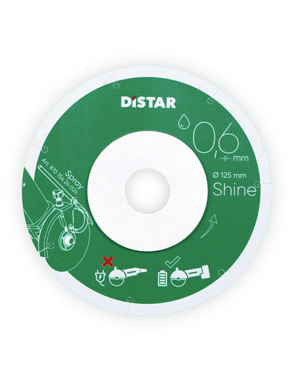 DISTAR TARCZA DIAMENTOWA SHINE 125 x 0,6 x 22,23mm