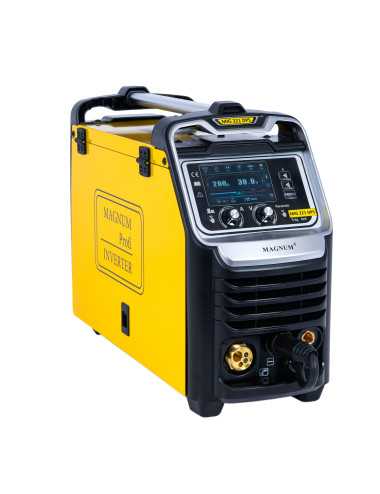 PÓŁAUTOMAT SPAWALNIICZY MAGNUM MIG 221 DUAL PULS SYNERGIA 4x4 MMA 200A 60%