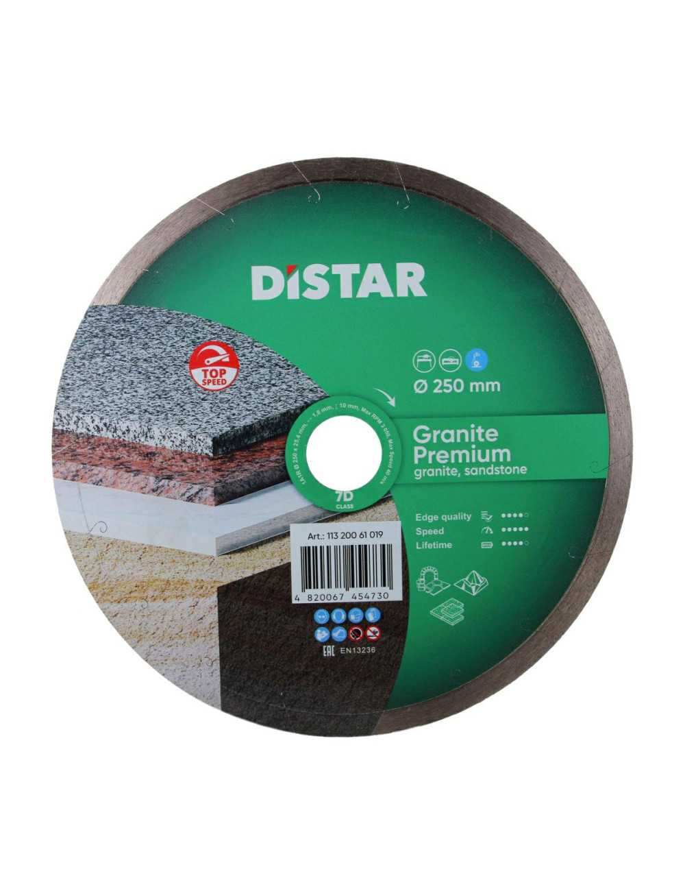 DISTAR TARCZA DIAMENTOWA GRANITE PREMIUM 250 x 1,8 x 10 x 25,4