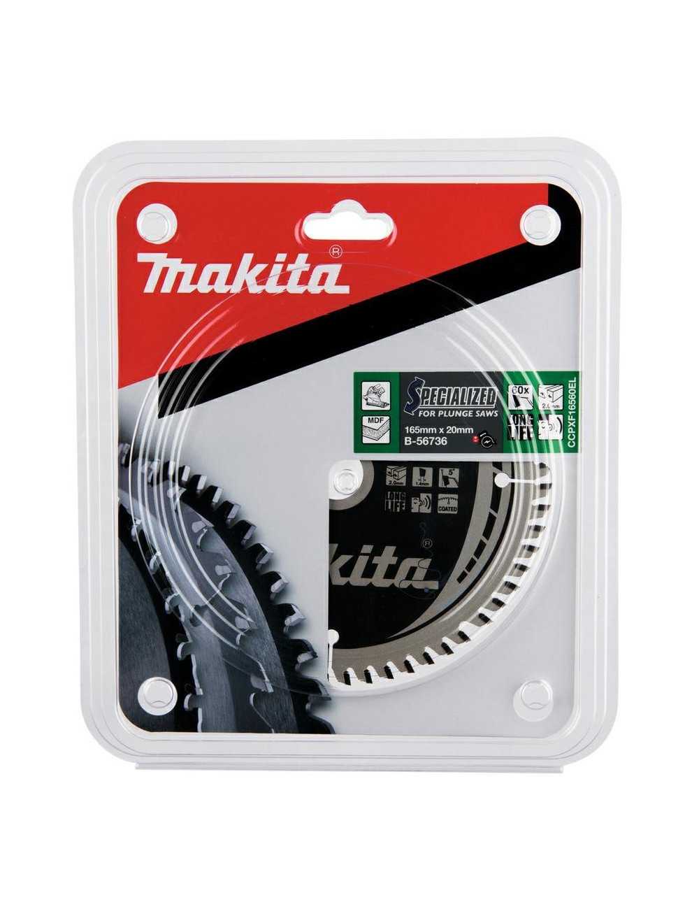 MAKITA PIŁA TARCZOWA  165x20mm 60-ZĘBÓW MDF LAMINATY