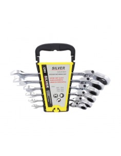 SILVER KLUCZ PŁASKO - OCZKOWY Z GRZECHOTKĄ /PRZEGUBOWY KOMPLET 6 SZTUK