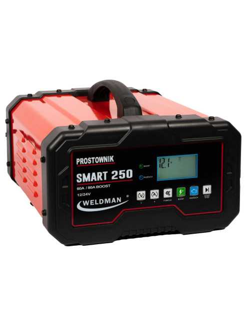 PROSTOWNIK WELDMAN INWENTOROWY SMART 250  12V 24V Z ROZRUCHEM