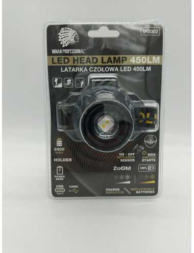 LATARKA LED CZOŁOWA  450LM POWER BANK 2400mAh PREMIUM INDIAN PROFESSIONAL