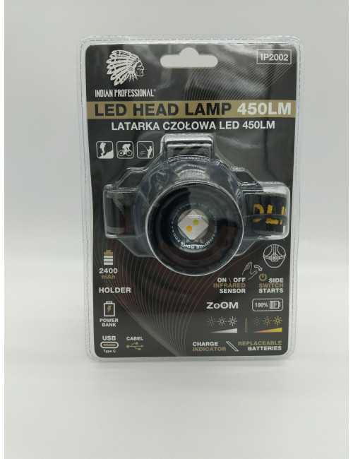 LATARKA LED CZOŁOWA  450LM POWER BANK 2400mAh PREMIUM INDIAN PROFESSIONAL