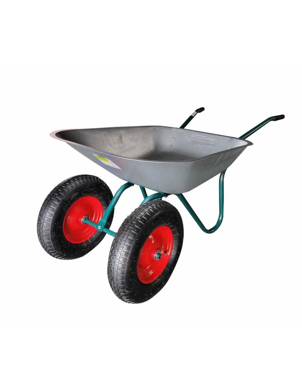 AWTOOLS TACZKA OGRODOWA  100L DWA KOŁA FELGI METALOWE